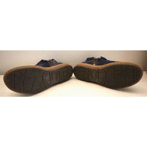 Børn BR0013634 Women's Sz 7M Navy Distressed Leather Tarkiln Ankle Booties - Picture 3 of 9